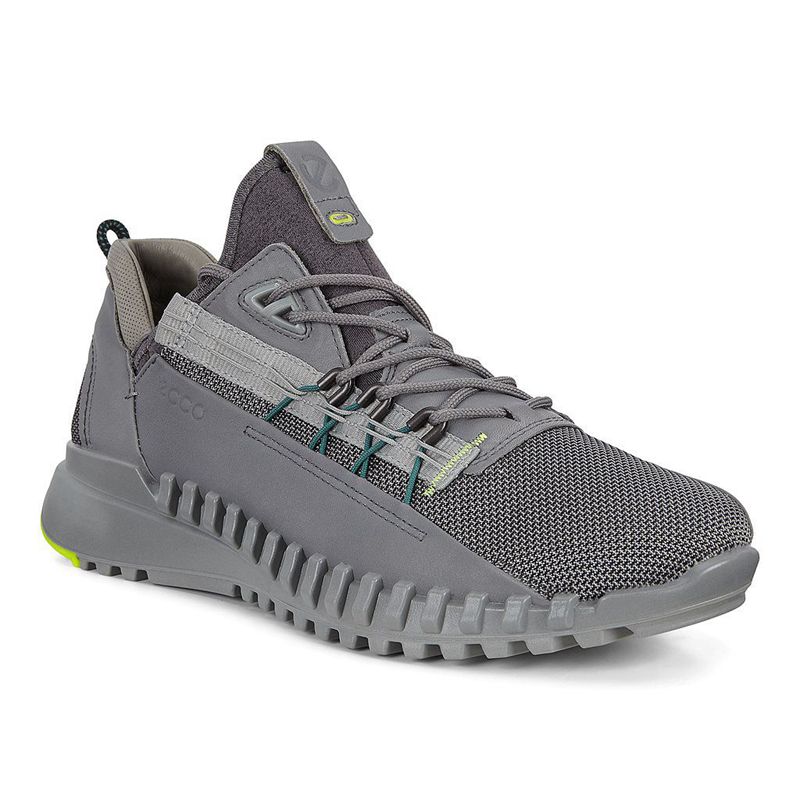 Men Casual Ecco Zipflex M - Sneakers Grey - India IJULPF536